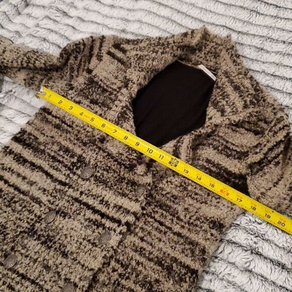 Free People stripe fuzzy sweater cardigan jacket Size S! - Picture 14 of 16
